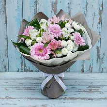 Букет цветов из:  Герберы, Альстромерии и Хризантемы #REPLACE_PRED# Хатассах