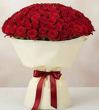 Букет 101 Красная роза Милано в Хатассах