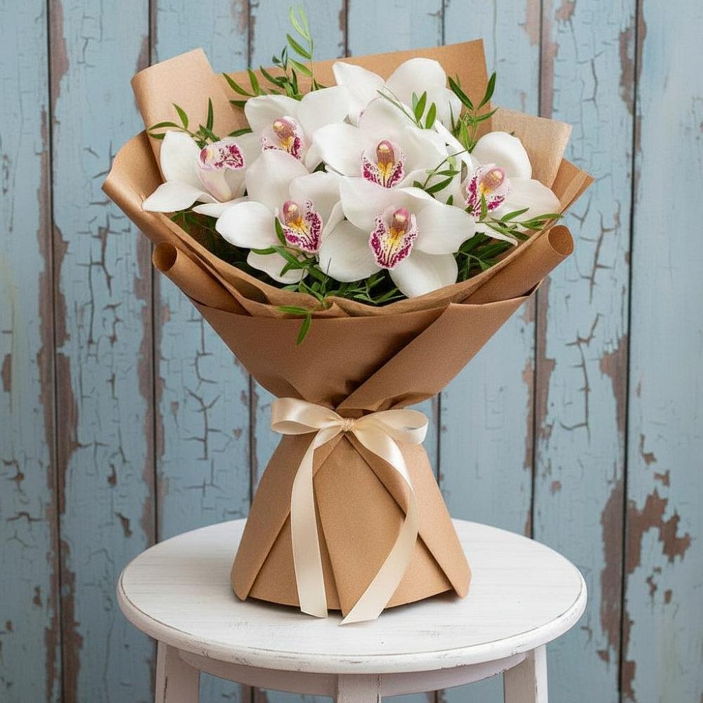 Букет цветов из: Орхидеи и Розы в Хатассах