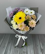 Букет цветов из:  Розы, Герберы и Хризантемы в Хатассах
