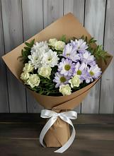 Букет цветов из:  Хризантемы и Розы в Хатассах