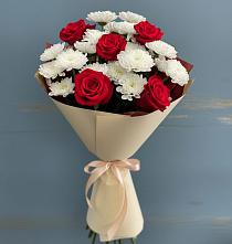 Букет цветов из:  Розы и Хризантемы в Хатассах