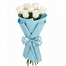 Букет 7 белых роз Проуд #REPLACE_PRED# Хатассах