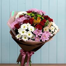 Букет цветов из:  Розы, Хризантемы и Альстромерии в Хатассах