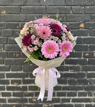 Букет цветов из:  Герберы и Хризантемы в Хатассах