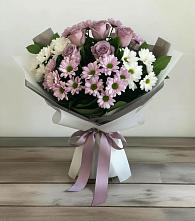 Букет цветов из:  Хризантемы и Розы в Хатассах
