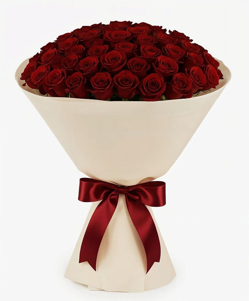 Букет 101 Бордовая роза Блэк Бакарра в Хатассах